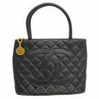 Chanel Tote Reissue Caviar Leather Black Gold