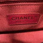 Chanel Shoulder Bag Gabrielle Calf Navy Black Gold Silver — view 5