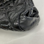 Chanel Shoulder Bag Mademoiselle Patent Leather Black Silver — view 6
