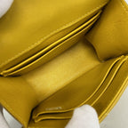 Chanel Handbag Mini Quilted Lambskin Yellow Champagne Gold 2-Way — view 4