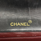 Chanel Shoulder Bag Mini Quilted Lambskin Black Gold — view 5