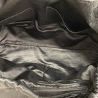 Chanel Chain Tote Coco Cabas Leather Black Silver — view 4