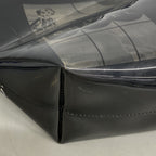 Chanel Chain Tote Windows Line Vinyl Black Clear Silver — view 8