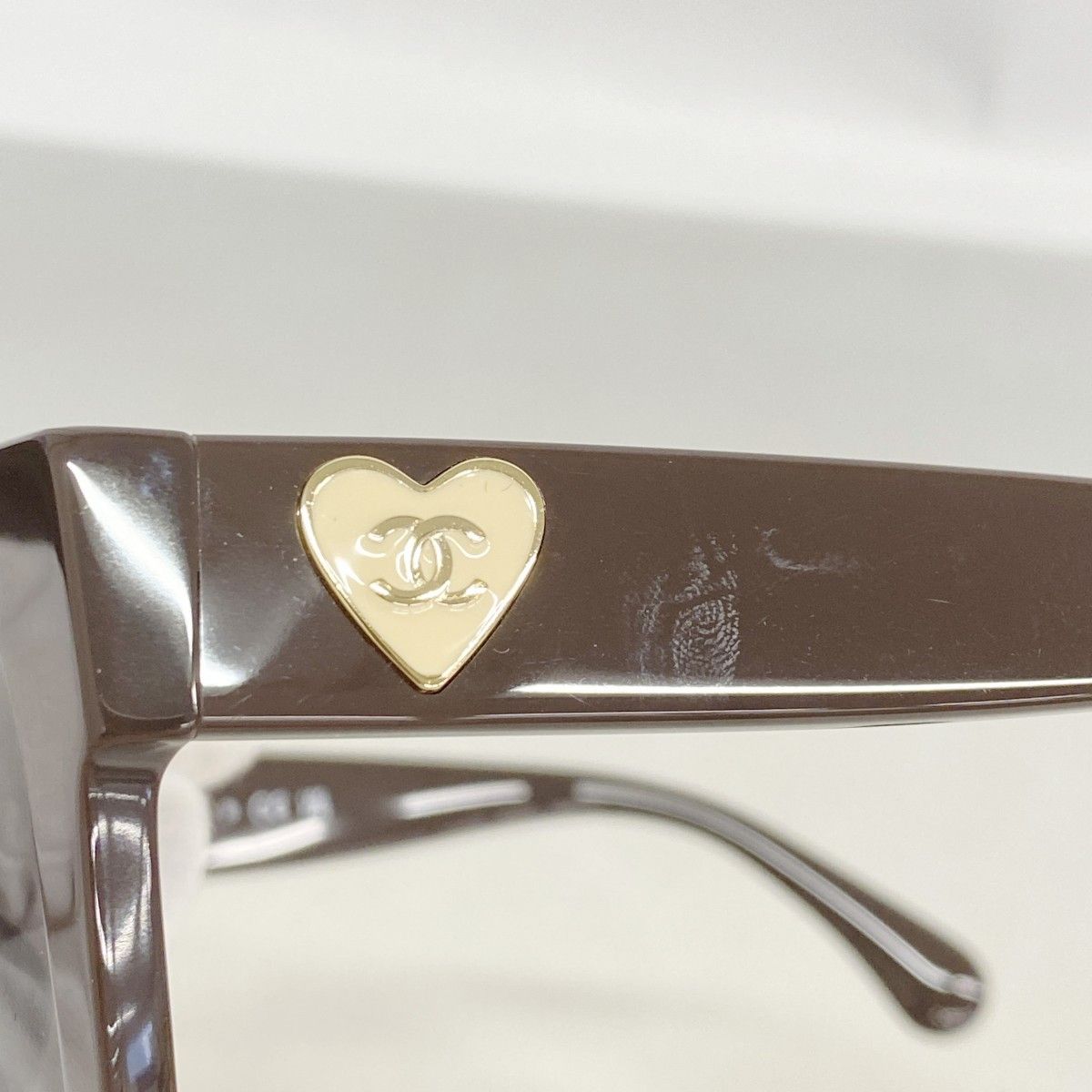 Chanel Sunglasses Acetate Brown Champagne Gold Eyewear — view 5