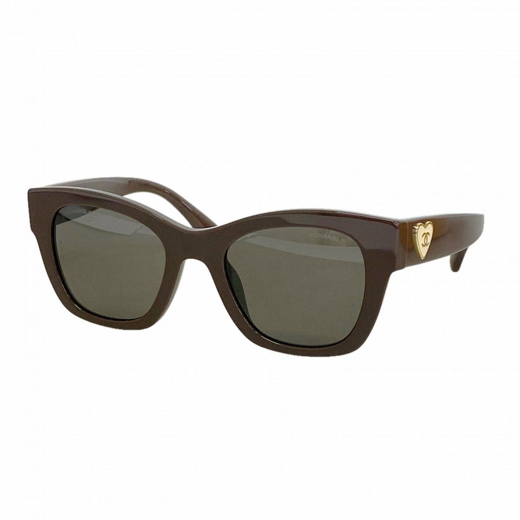 Chanel Sunglasses Acetate Brown Champagne Gold Eyewear