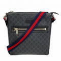 Gucci Shoulder Bag GG Supreme Black Silver