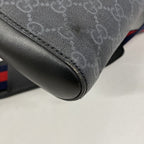 Gucci Shoulder Bag GG Supreme Black Silver — view 6