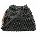Chanel Shoulder Bag Leather Black Gold
