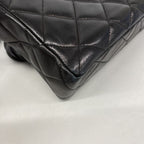 Chanel Shoulder Bag Quilted Lambskin Black Gold — view 7