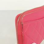 Chanel Wallet Quilted Caviar Leather Pink Gold — view 6