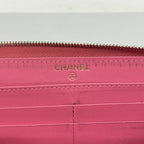 Chanel Wallet Quilted Caviar Leather Pink Gold — view 4