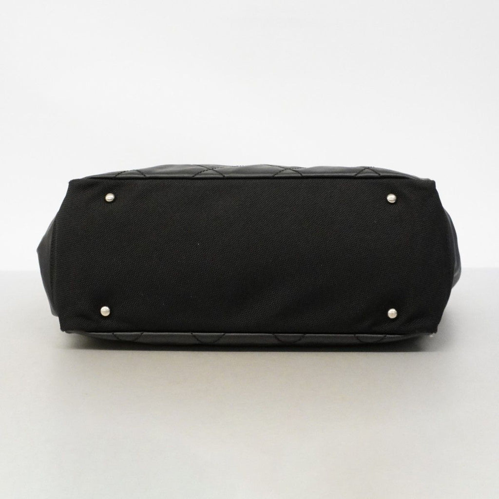 Chanel Tote Paris Biarritz Canvas Black Silver — view 3