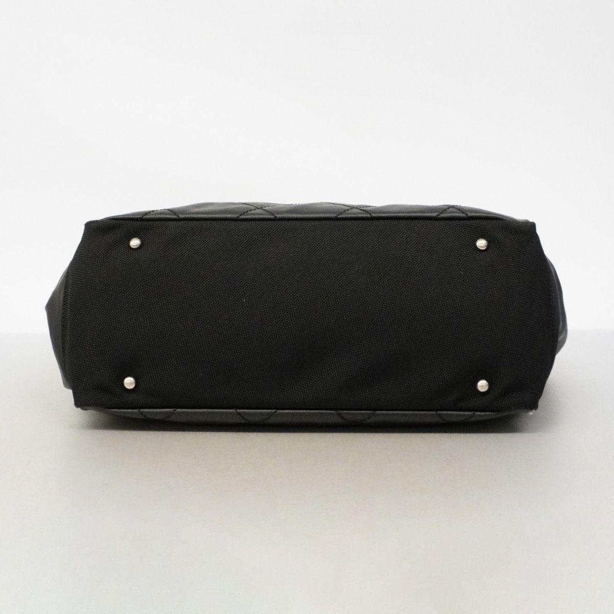 Chanel Tote Paris Biarritz Canvas Black Silver — view 3
