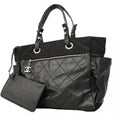 Chanel Tote Paris Biarritz Canvas Black Silver