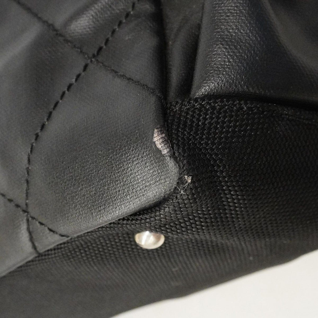 Chanel Tote Paris Biarritz Canvas Black Silver — view 6