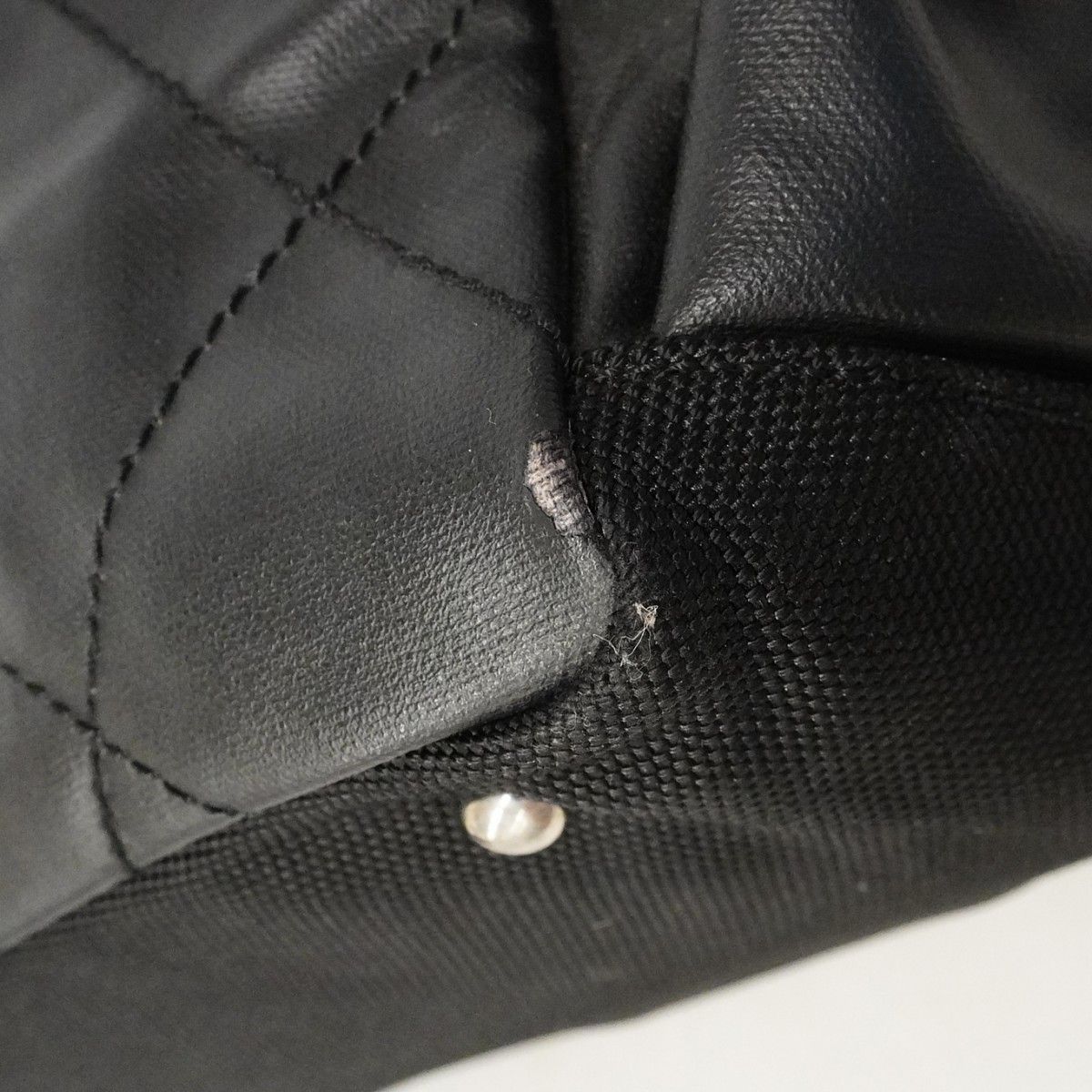 Chanel Tote Paris Biarritz Canvas Black Silver — view 6