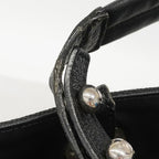 Chanel Tote Paris Biarritz Canvas Black Silver — view 7