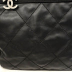 Chanel Tote Paris Biarritz Canvas Black Silver — view 7