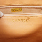 Chanel Handbag Quilted Lambskin Beige Gold — view 5