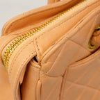 Chanel Handbag Quilted Lambskin Beige Gold — view 6