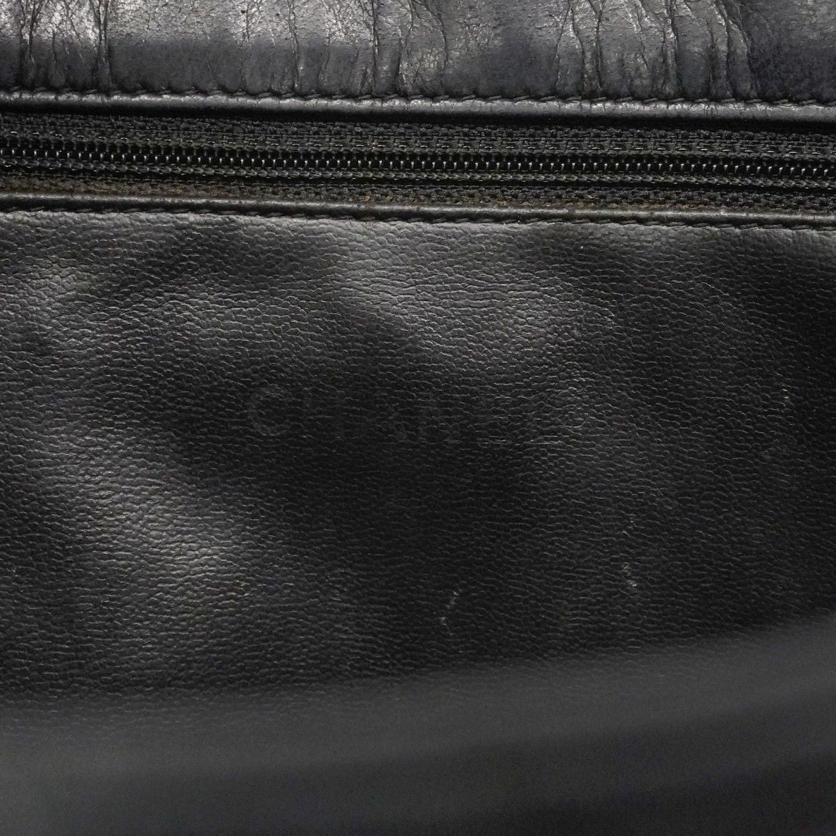 Chanel Shoulder Bag Quilted Lambskin Black Gold — view 5