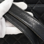 Chanel Shoulder Bag Quilted Lambskin Black Gold — view 9