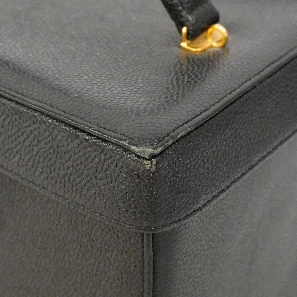 Chanel Vanity Bag Caviar Leather Black Gold — view 7