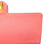 Chanel Shoulder Bag Quilted Leather Pink Gold — view 9