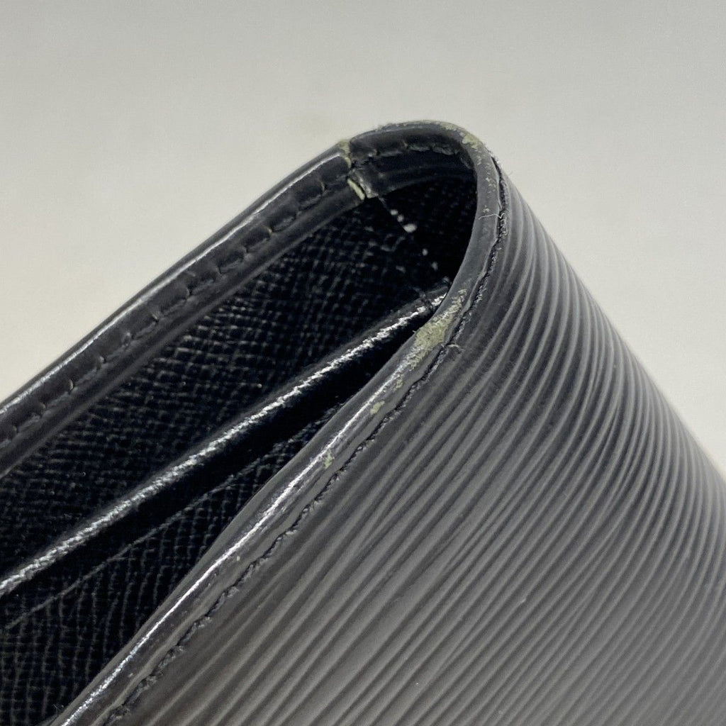 Louis Vuitton Wallet Epi Portefeuille Brazza Noir — view 6