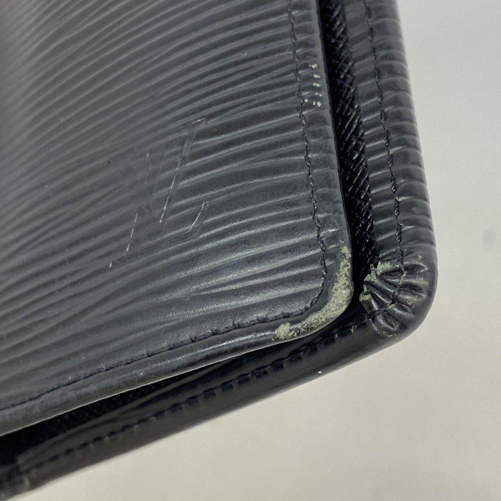 Louis Vuitton Wallet Epi Portefeuille Brazza Noir — view 5