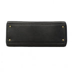 Chanel Shoulder Bag Caviar Leather Black Gold — view 3