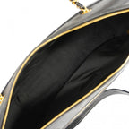 Chanel Shoulder Bag Caviar Leather Black Gold — view 4