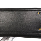 Chanel Shoulder Bag Caviar Leather Black Gold — view 8