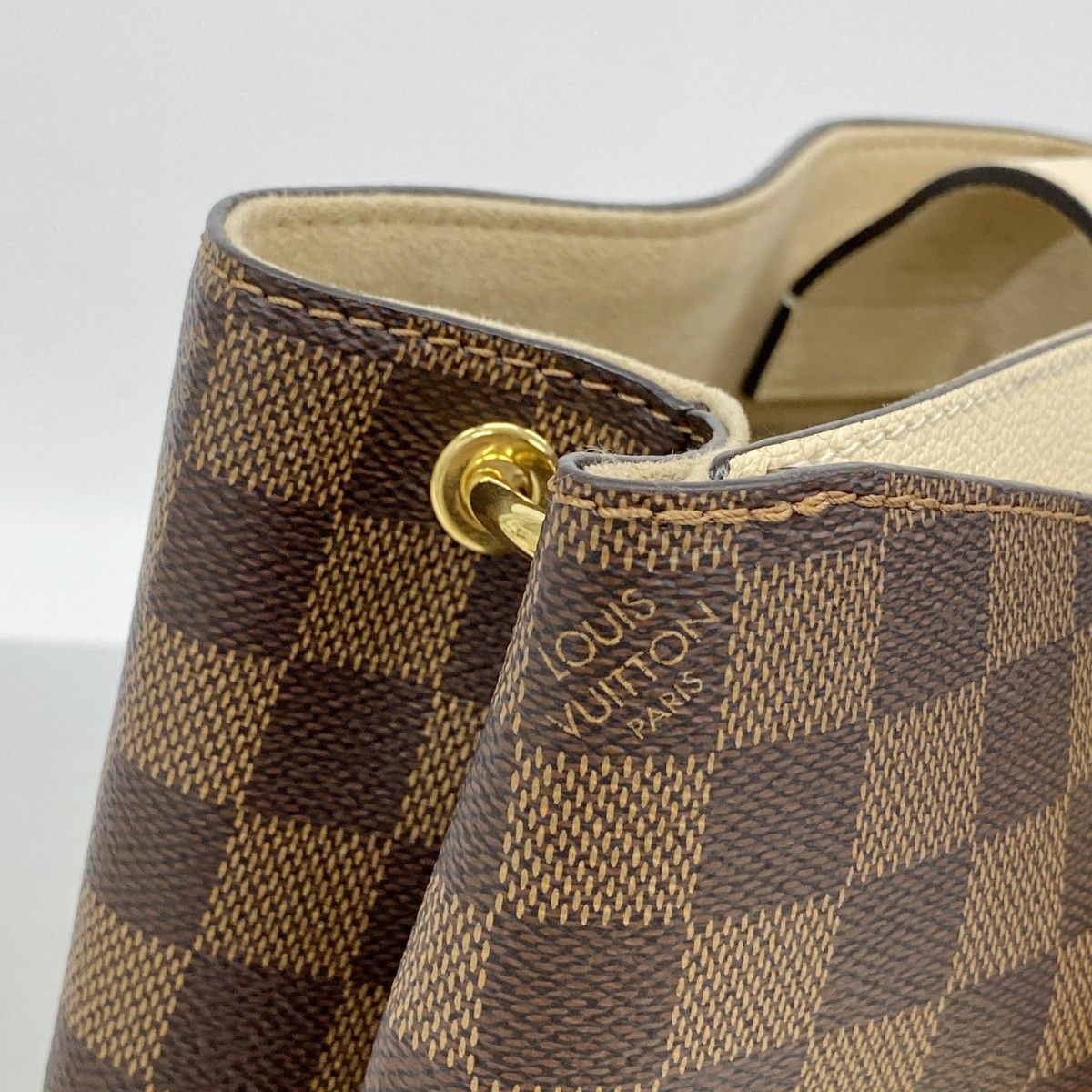 Louis Vuitton Tote Damier LV Riverside Ebene Cream 2-Way — view 7