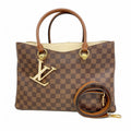 Louis Vuitton Tote Damier LV Riverside Ebene Cream 2-Way