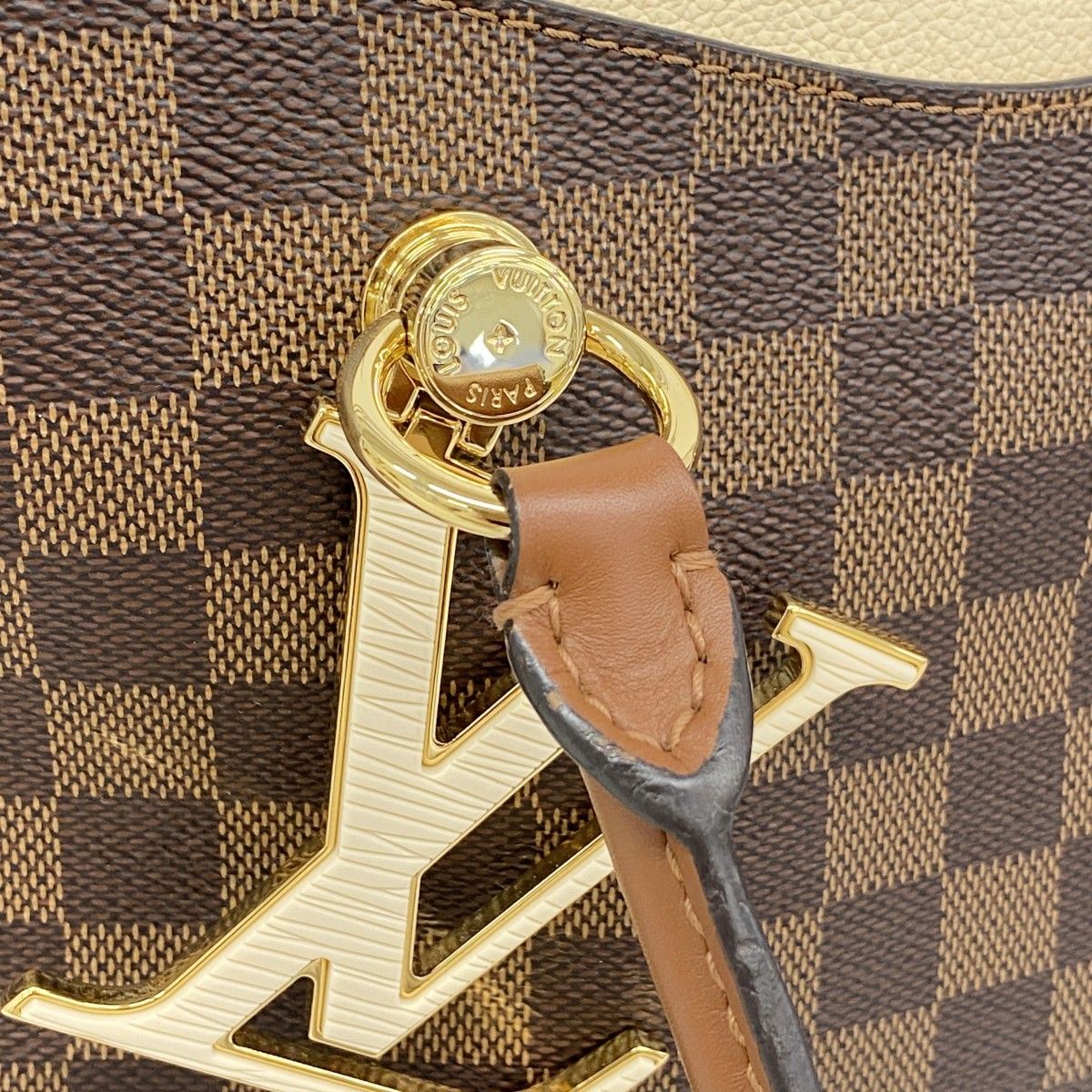 Louis Vuitton Tote Damier LV Riverside Ebene Cream 2-Way — view 9
