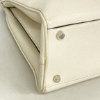 Gucci Handbag Zumi Leather White Gold Silver 2-Way — view 7