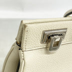 Gucci Handbag Zumi Leather White Gold Silver 2-Way — view 6