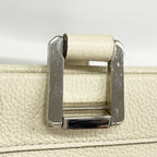 Gucci Handbag Zumi Leather White Gold Silver 2-Way — view 9