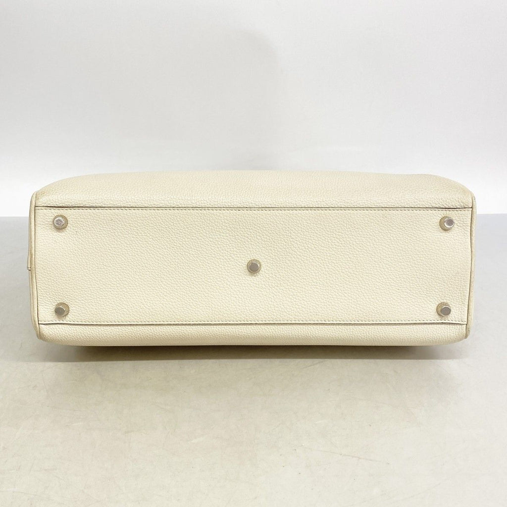 Gucci Handbag Zumi Leather White Gold Silver 2-Way — view 3