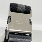 Gucci Waist Bag GG Nylon Black Silver — view 8