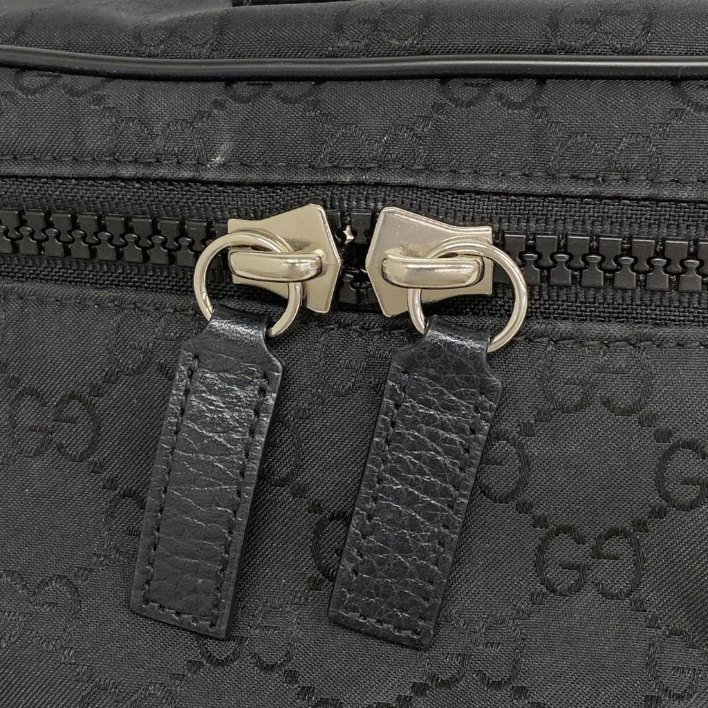 Gucci Waist Bag GG Nylon Black Silver — view 7