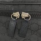 Gucci Waist Bag GG Nylon Black Silver — view 7