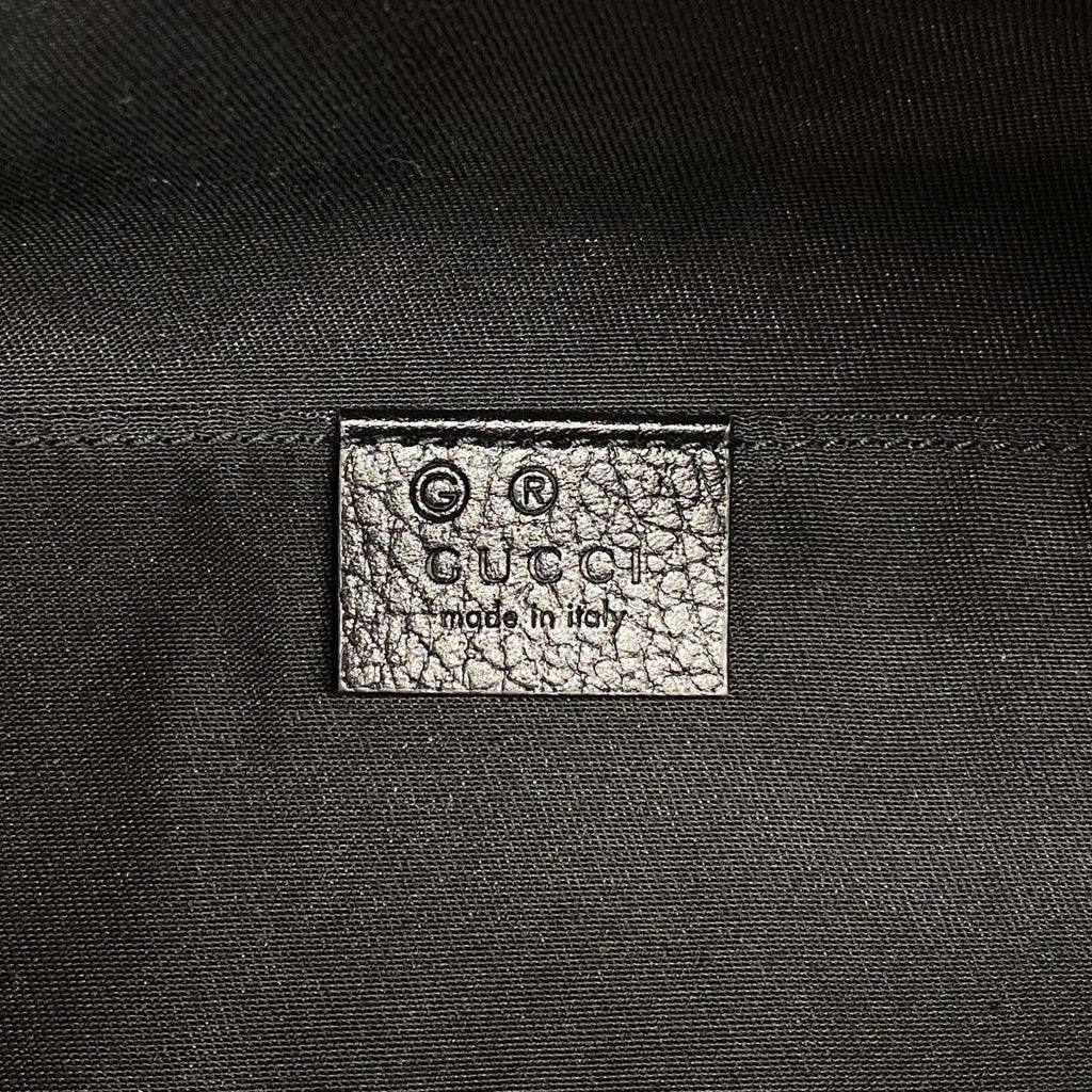 Gucci Waist Bag GG Nylon Black Silver — view 5