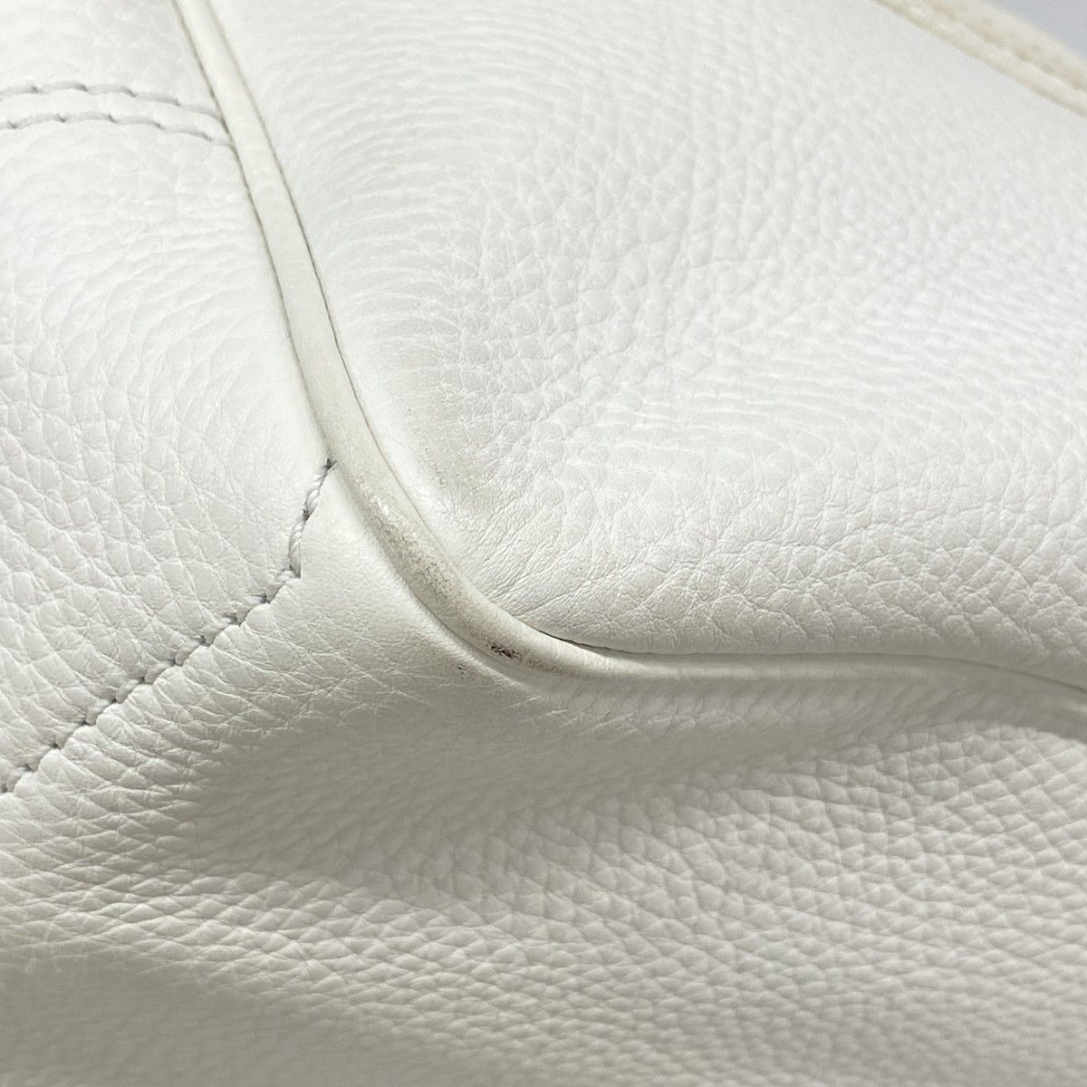 Celine Handbag Boogie Bag Leather White Gold — view 6