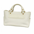 Celine Handbag Boogie Bag Leather White Gold