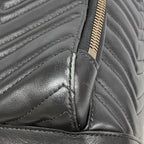 Gucci Backpack GG Marmont Leather Black Gold — view 6