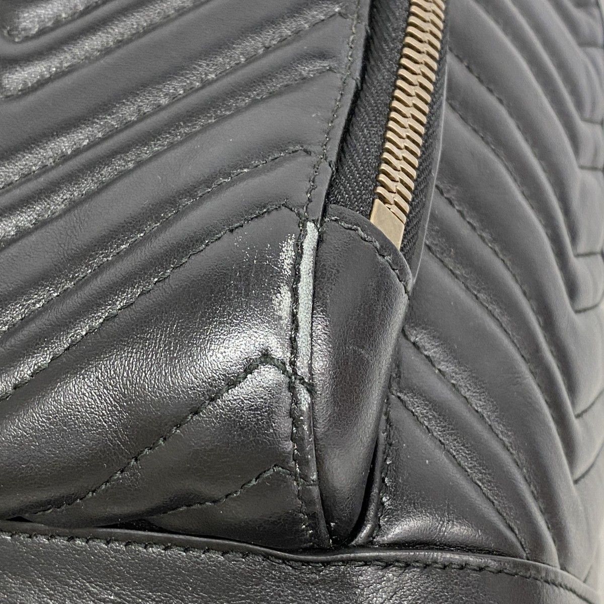 Gucci Backpack GG Marmont Leather Black Gold — view 6