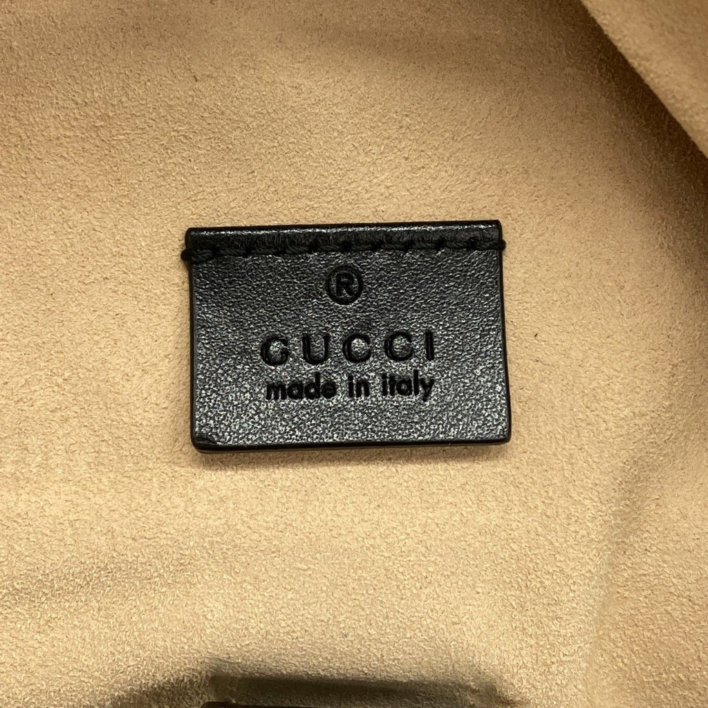 Gucci Backpack GG Marmont Leather Black Gold — view 5