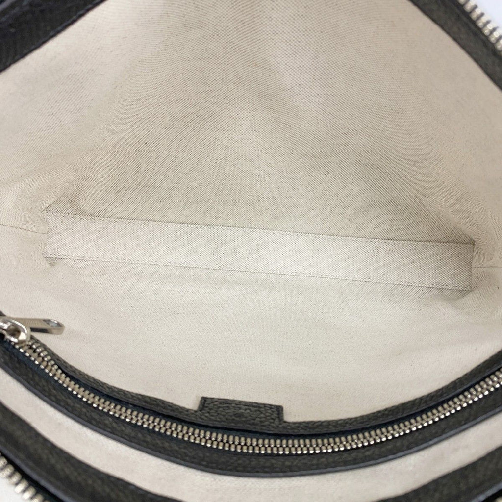 Gucci Shoulder Bag Jumbo GG Leather Black Silver — view 4